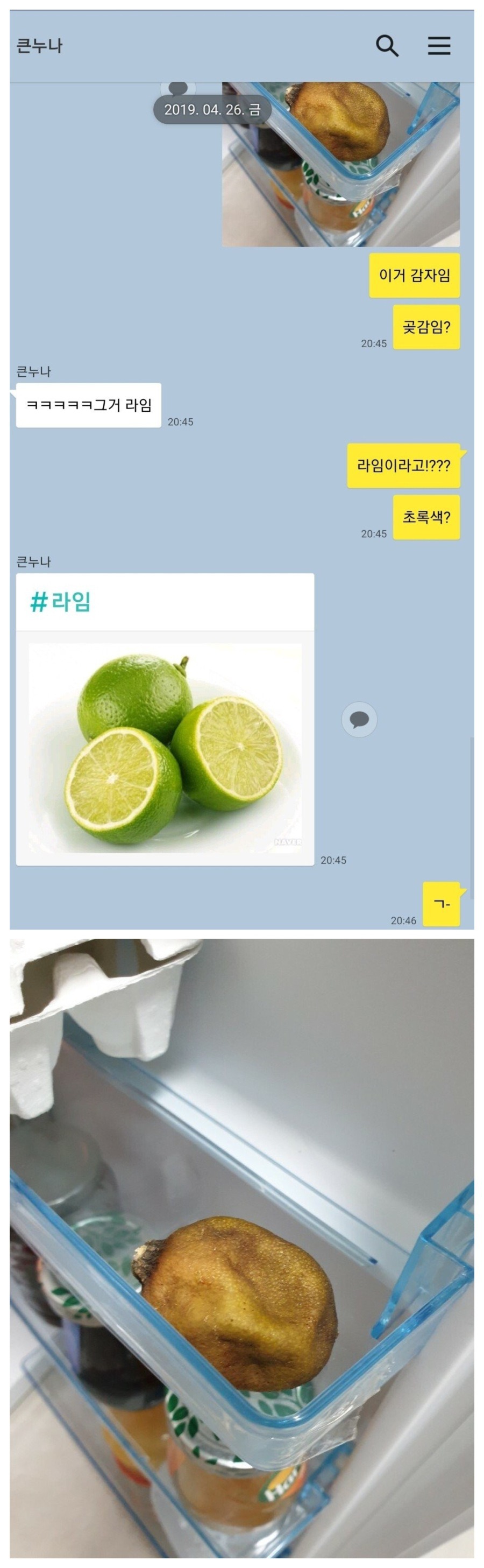 자취하는 누나 냉장고 근황