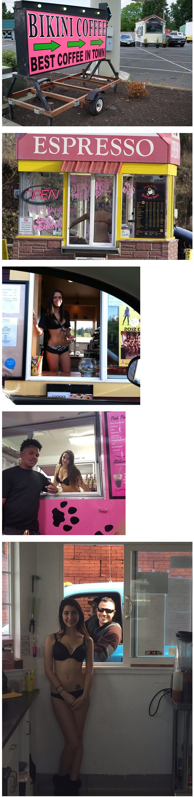 요즘 미국에서 핫한 비키니 커피숍