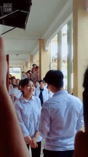 공개 고백한 남학생