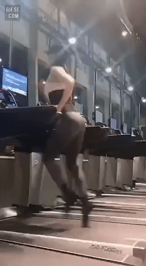 발가락 끝으로 런닝머신 뛰기