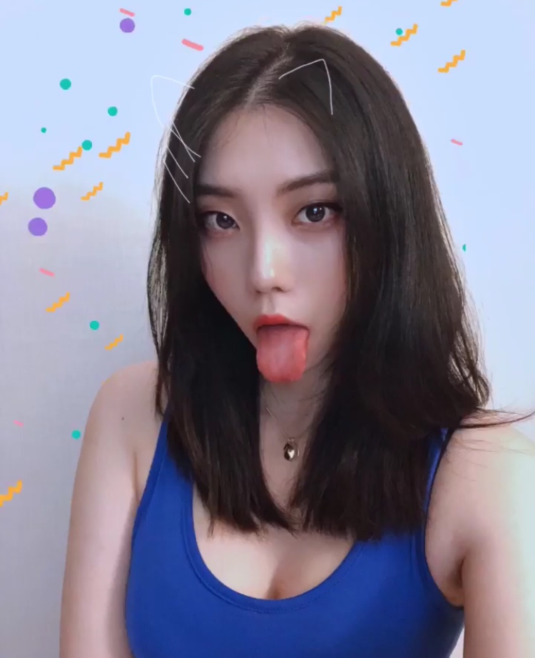 섹끈한 고양이녀 혓바닥