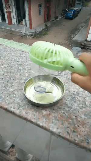 휴대용 선풍기 활용법