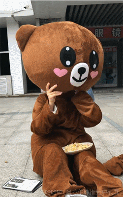 인형탈 알바생의 식사시간