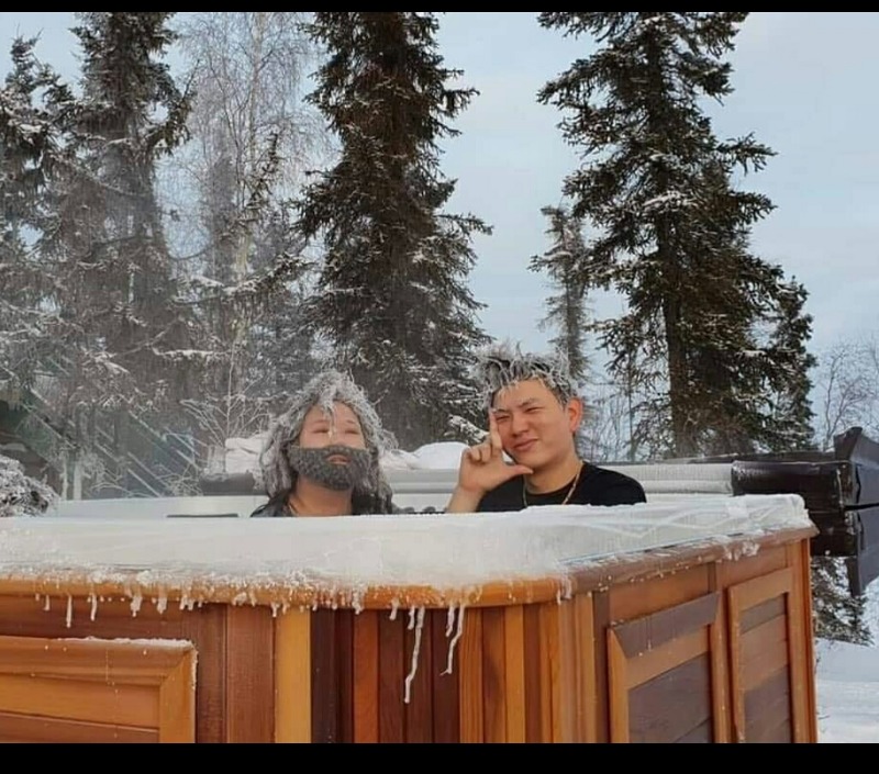 영하 30도 날씨에 야외에서 스파한 홍현희 부부ㅋㅋㅋㅋㅋㅋ
