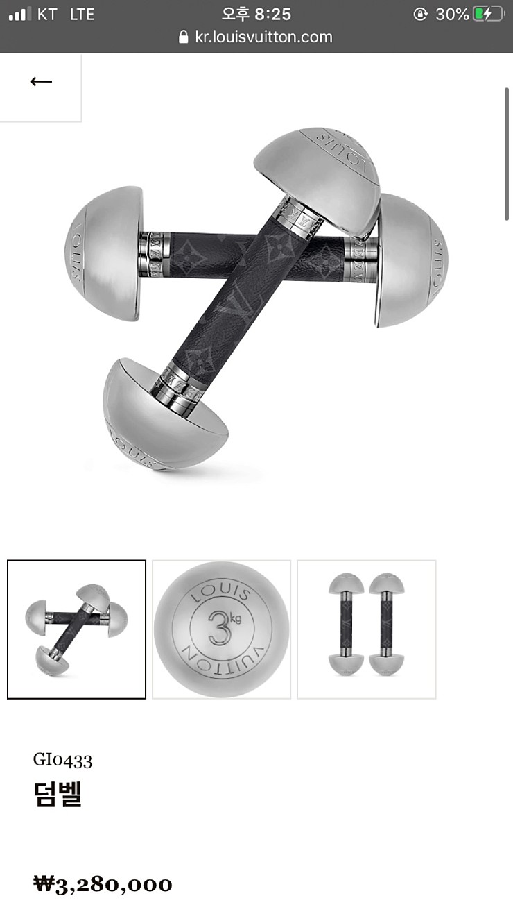 루이비통 덤벨