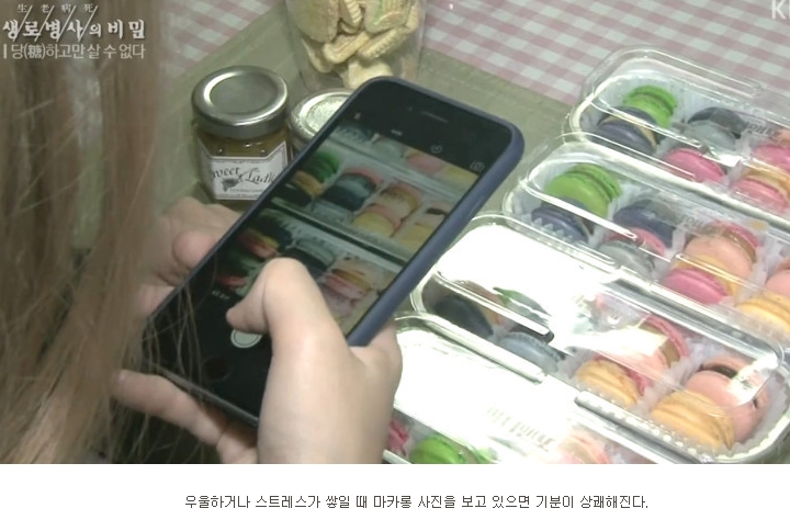 마카롱에 빠진 24살 여성의 몸상태