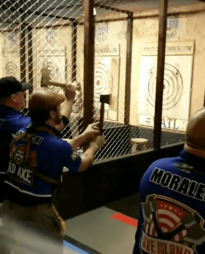 도끼 던지기 대회 레전드