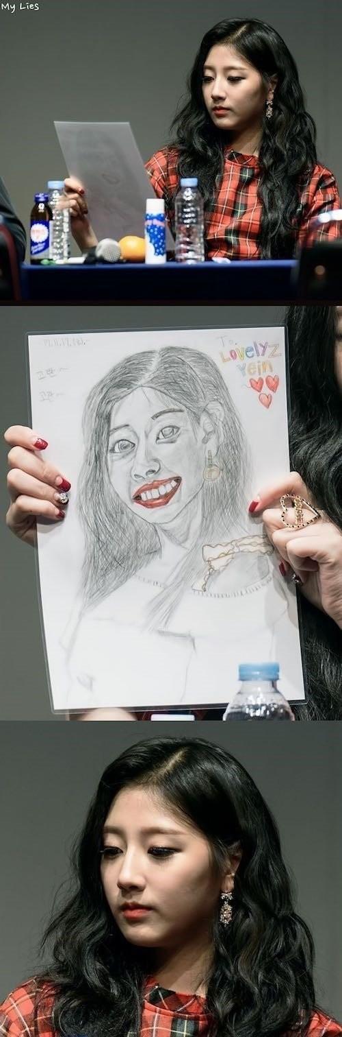 팬의 그림선물에 충격받은 걸그룹