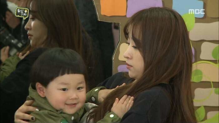 아이를 훈계하는 서장훈