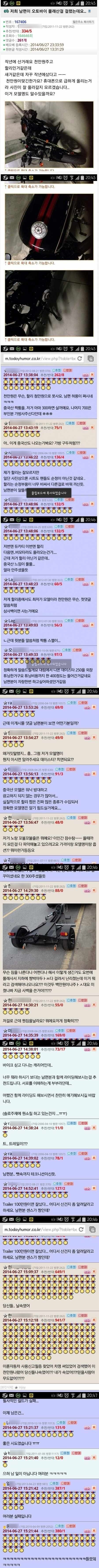 남자들 댓글 단합
