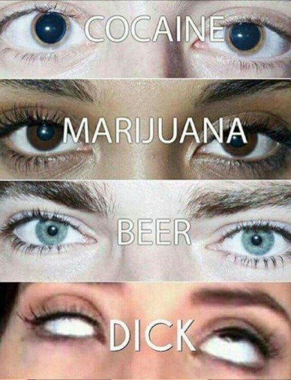 마약별 눈동자 변화