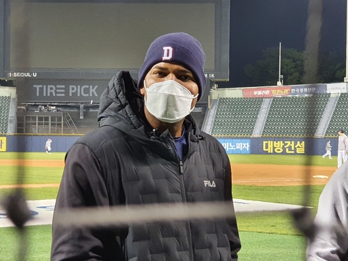 두산 알칸타라 100% 준비 완료…개막전 선발, 당연히 욕심나죠